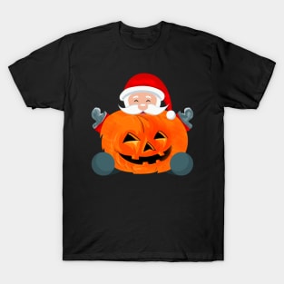 funny santa pumpkin T-Shirt